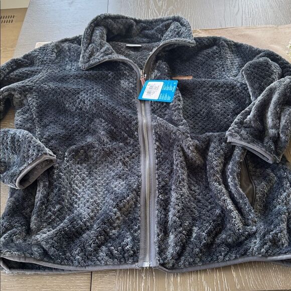 Columbia Gray Warm Sherpa Fleece Jacket Performance Outdoors Women’s Sz XXL NWT - Picture 9 of 16